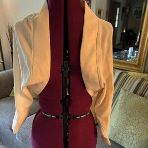 NWT Shawl Women's Wrap Bolero Bridal's Wraps 3/4 Length Sleeve Chiffon Wedding C